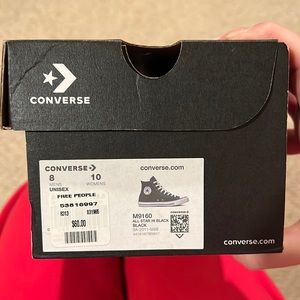 Free People Hi-Top Converse Black
